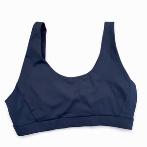 LOLË Navy Sports Bra Adjustable Straps Supportive Activewear - Size L